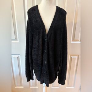 Liverpool Black Fuzzy Cardigan Size M